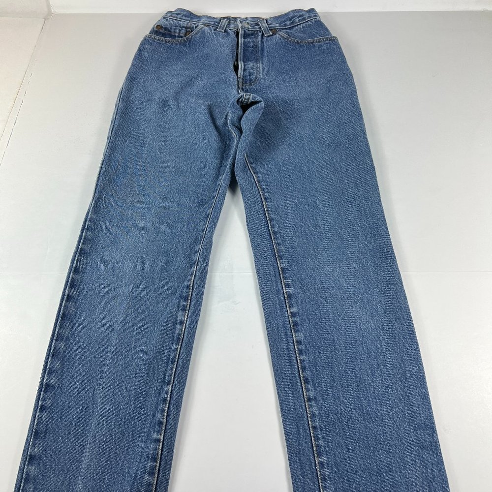 VTG 80s Levi's Jeans Women's Juniors 9 501 XX High Rise Straight Blue Denim USA